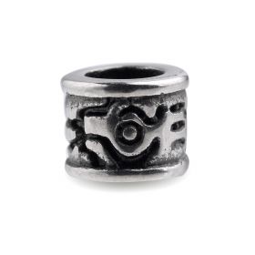 Antique Black Enamel Stainless Steel Spacer Beads for Jewelry Findings Handmade Accessories