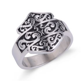 Steel Soldier Ring Exagerated Stainless Steel men biker Special Jewelry