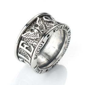 Boy Scouts of America Ring Jewelry Eagle Scout Stainless Steel Rings