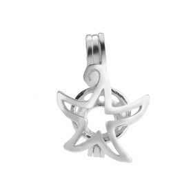 Starfish Pearl Cage Locket Jewelry 925 Sterling Silver Wish Pearl Cage Pendants