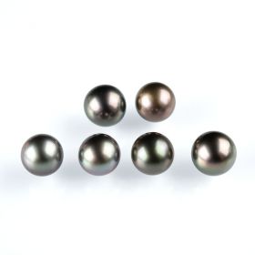 AAA Grade 10-11mm Natural Black Loose Tahitian Pearls Wholesale Undrilled Round