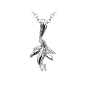 Pearl Pendant Mounting 925 Sterling Silver Pearl Jewelry Setting without pearl and chain
